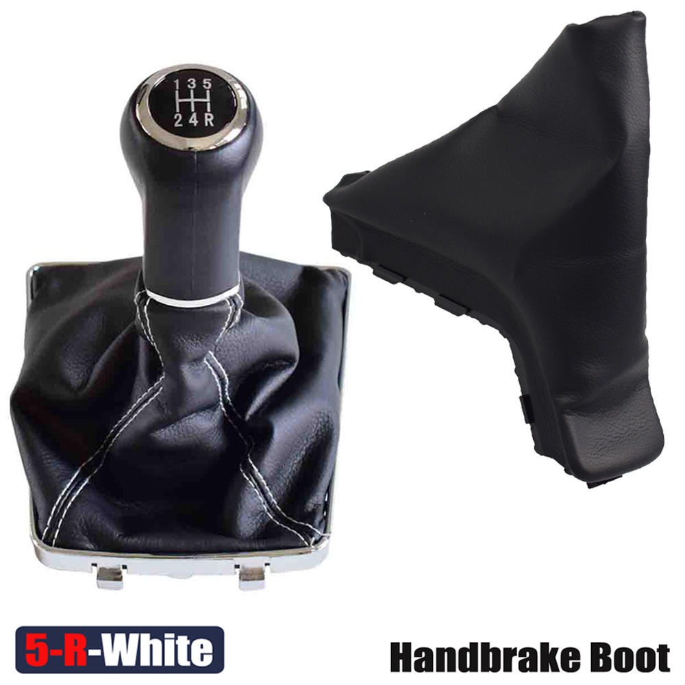 new Car Styling Manual 5 6 Speed Gear Shifter Stick Knob Lever With Leather Dust-Proof Cover For VAUXHALL 2025 OPEL ASTRA III H 1.6 04-10