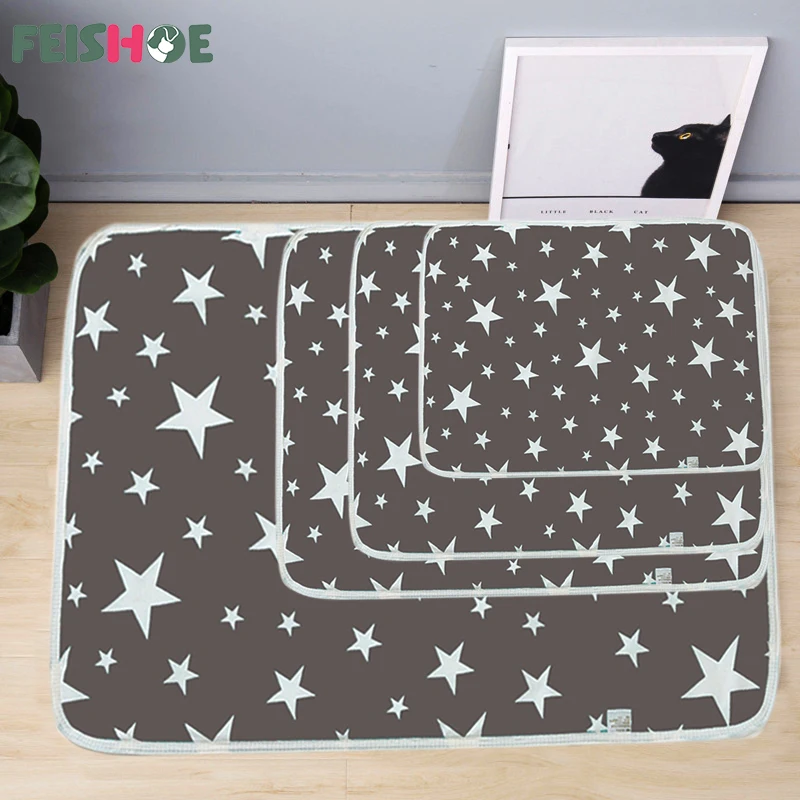 Washable Pet Pee Pad Pet Diaper Mat Reusable Mats for Dogs Dog Bed Urine Washable Dog Training Pad Four Seasons Pet Mat Urine
