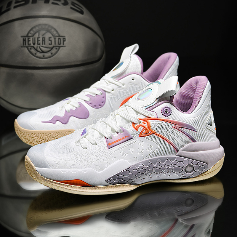 2024 New Summer Basketball Shoes Men's Shoes Breathable Mesh Surface Trend Sneakers Soled Non-slip Sneakers Outdoor Free shipping