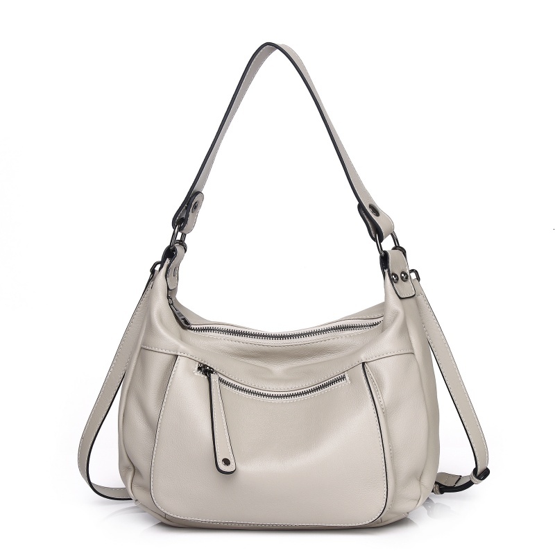 Fashion Genuine Leather Shoulder Bags Casual Versatile Cross Body Handbags Purses Cowhide Women Bag Genuine Leather Zipper Style Check BagVoyage