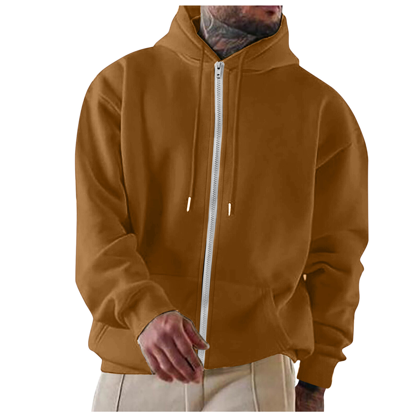 Designer's new hoodie with loose and casual fleece pockets, men's hooded sweatshirt