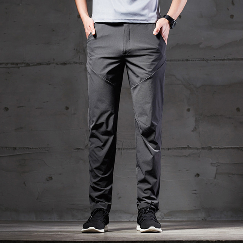 Men Outdoor Casual Breathable Sports Pants Quick Dry Wear-resistant Stretch Climbing Pants Running Riding Hiking Trousers