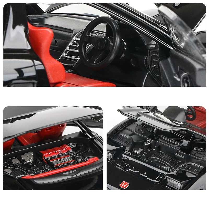 Free shipping 1 32 Honda NSX Coupe Alloy Miniature Diecast Metal Scale Model SoundLight Collection Childrens Toy Car Vehicles Gifts