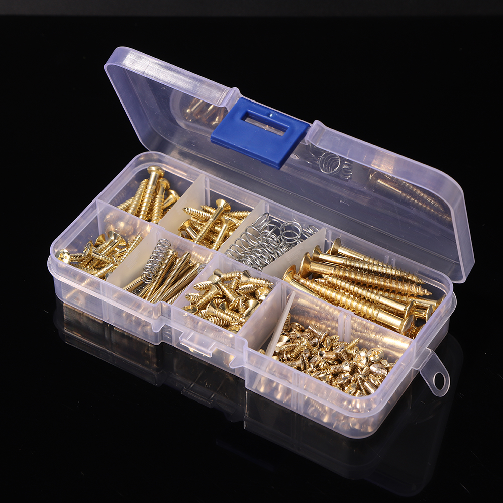 226pcs Guitar Screws Kit for Pickguard Back Plate Mount Bolts with Storage Box for Electric Guitar Accessories