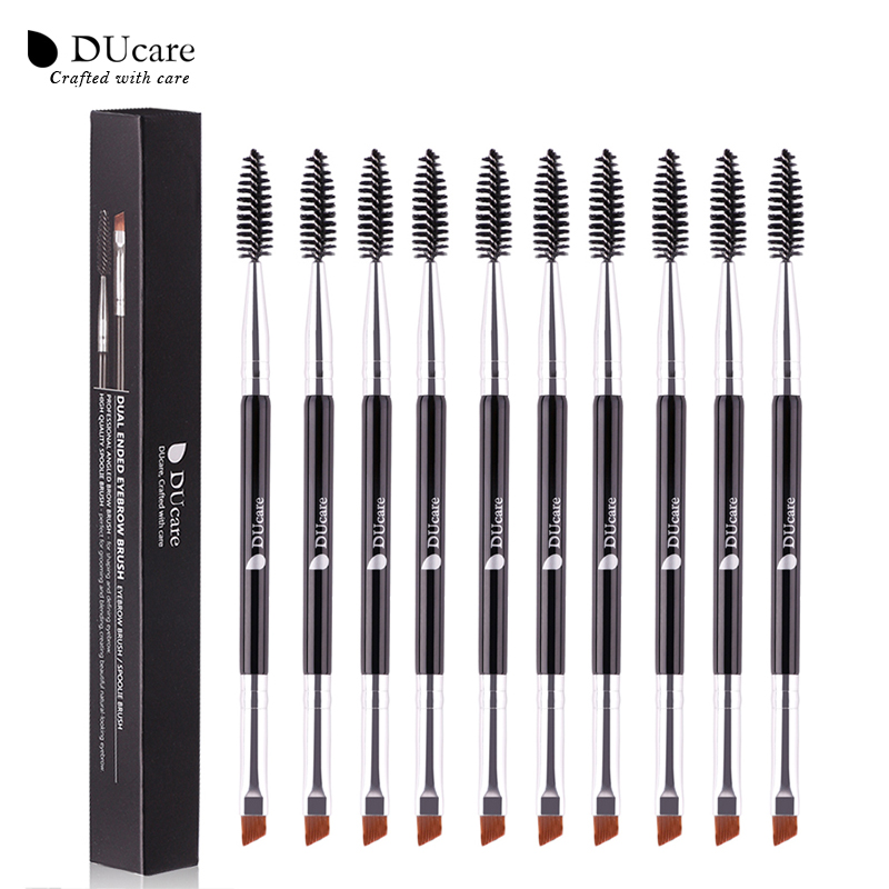 ae PCS Highlight Double DUcare Brush Headed Eyebrow Eyelash Makeup BrushesThin Hair Wholesale Angled esThin