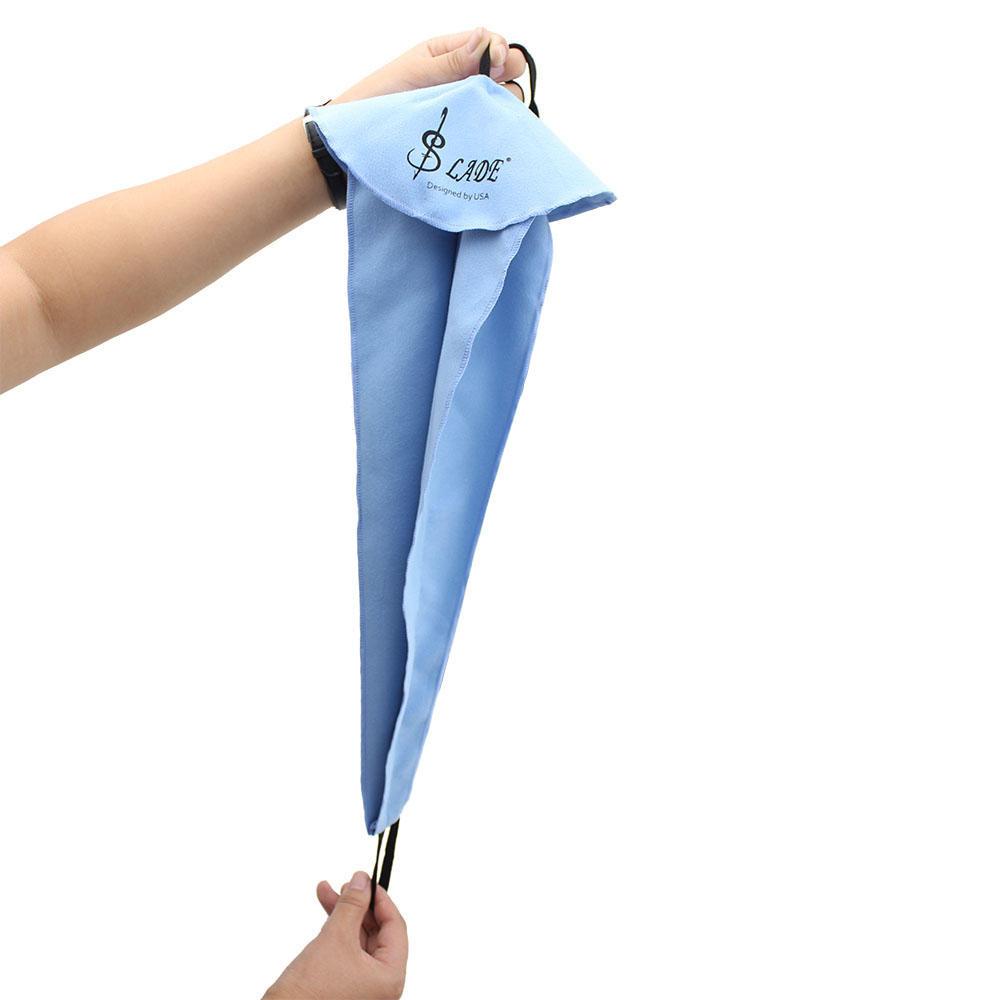 Alto Tenor Saxophone Cleaning Cloth Pull Through Ultrafine Fiber Material Cloth for Sax Inside Tube Strong Water Absorption