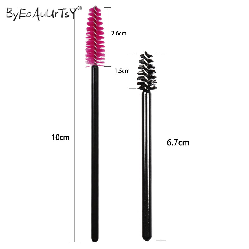 b f Disposable Eyelash Brushes Micro Pcs Pack Mascara Wands Applicator Wand Brush Comb Spoolers Makeup Tools Kit