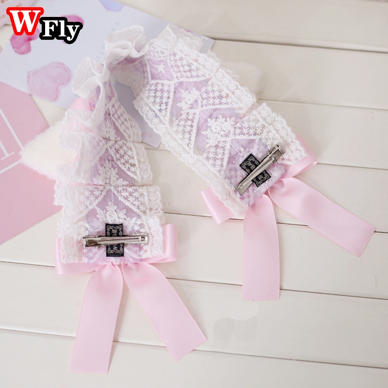 Haruku Kawaii Lolita Bow Cat Ear Hair band hair hoop new Japanese Sweet Women Girls Cosplay 2025 headband Headwear Hair Accessories