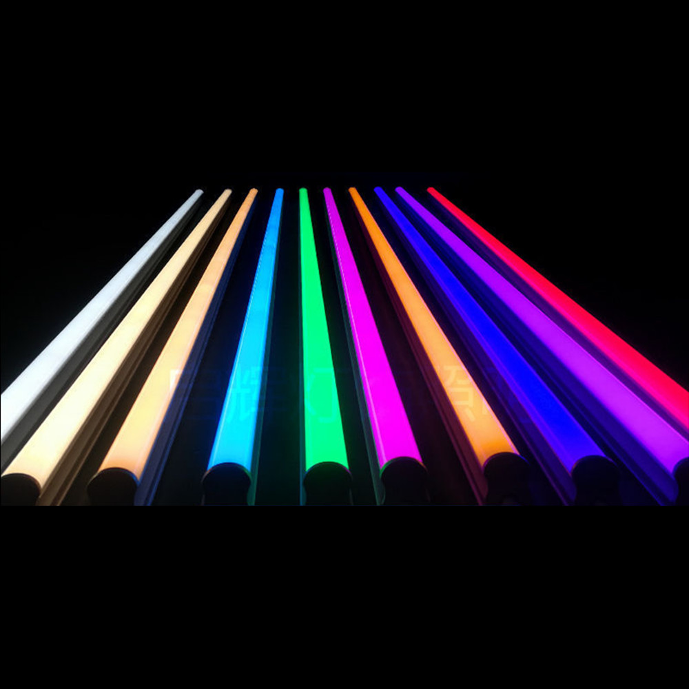 Square T5 LED Tubes Color Light 120cm 4ft 18W Integrated AC160-260V Aluminum Full PC Lamp Red Green Blue Yellow High Brightness 1200mm Fluroscent Blub