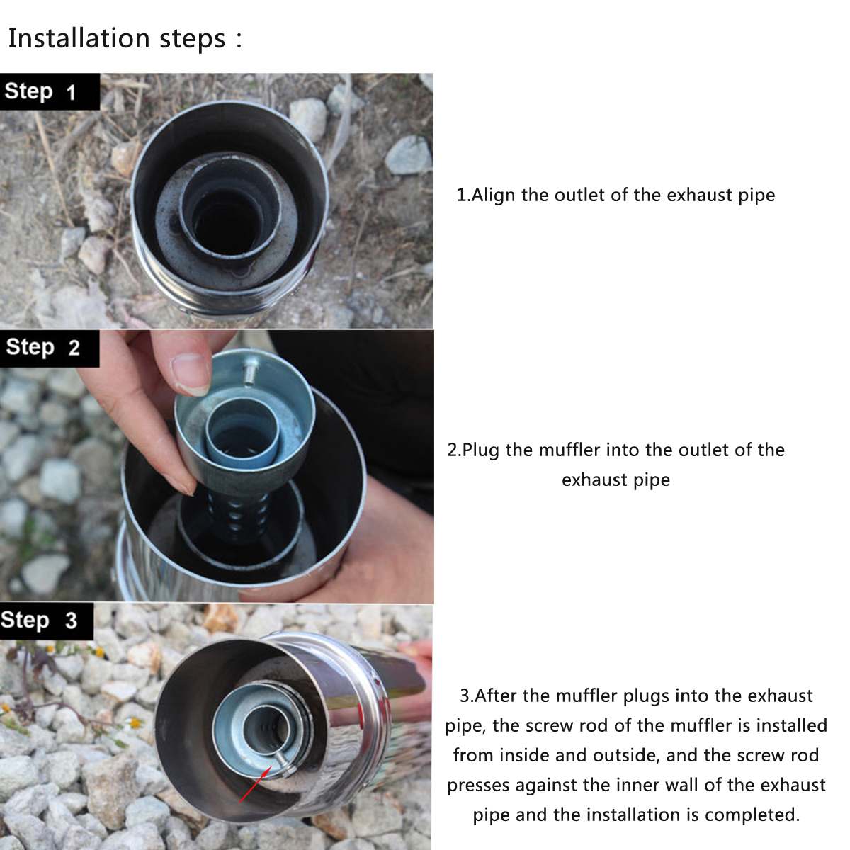 Motorcycle Can DB Killer Silencer Noise Sound Eliminator Exhaust Adjustable Muffler Silencer 35mm/42mm/45mm/48mm/60mm