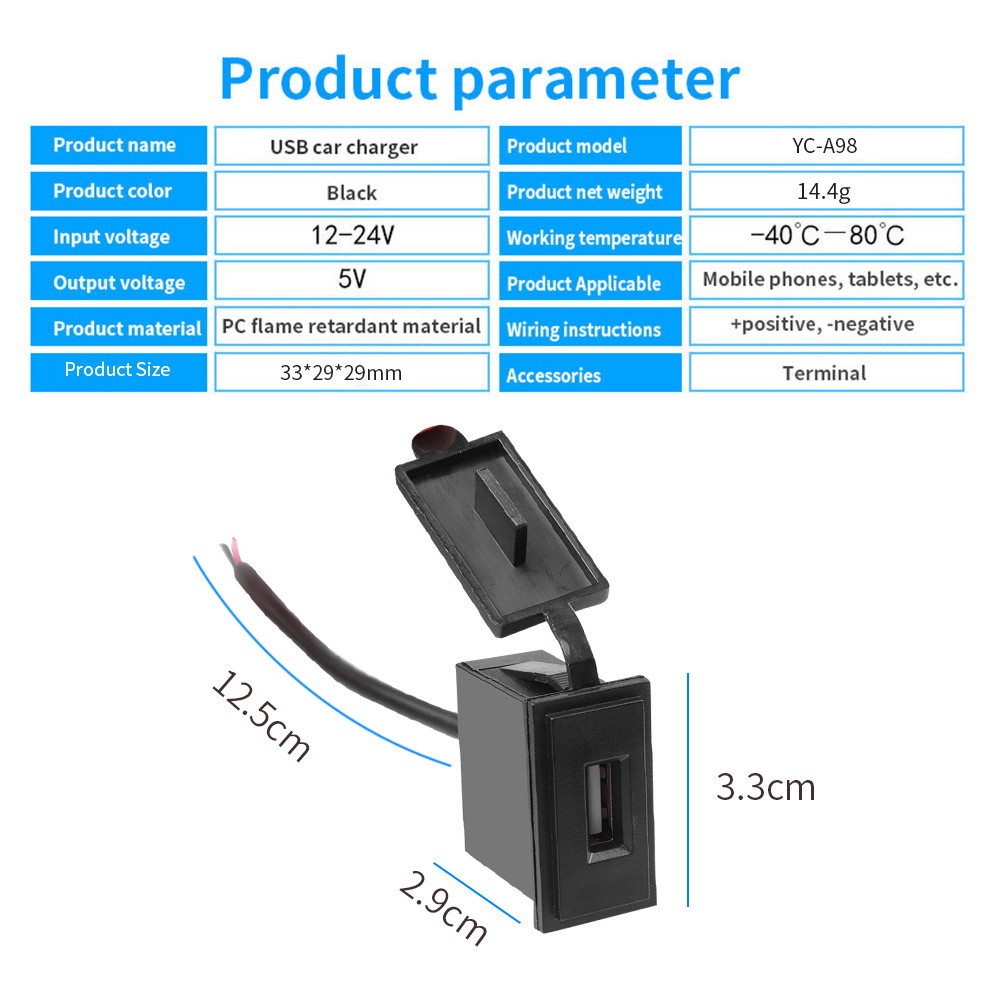 Mini USB Charger Socket 2.4A 12v new For Motorcycle Auto Truck ATV Boat Car RV Bus Waterproof 2025 Power Adapter Outlet For All Phones