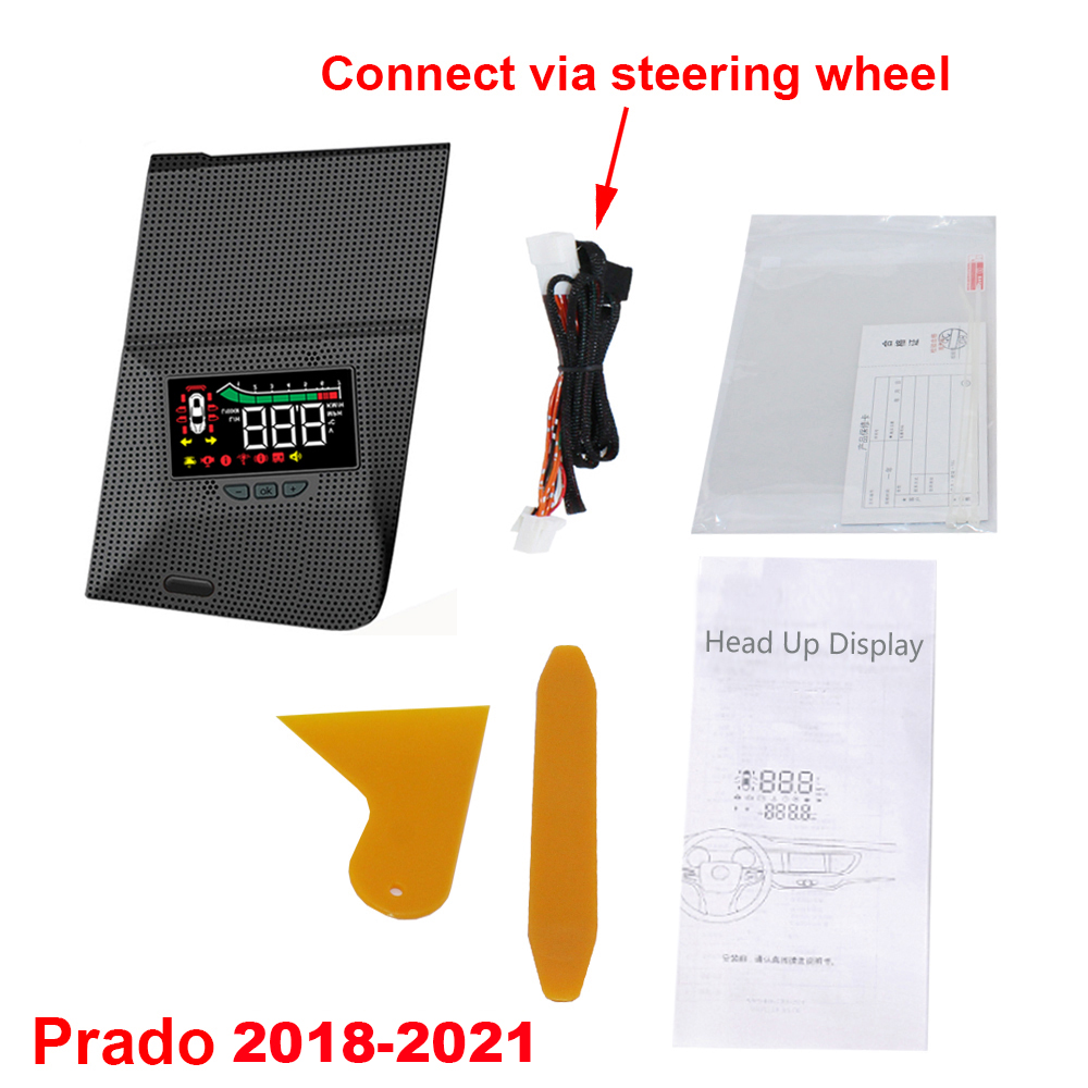 For Toyota Land Cruiser Prado J150 2009-2022 Head Up Display HUD Car Electronic Accessories Safe Driving Windshield Projector
