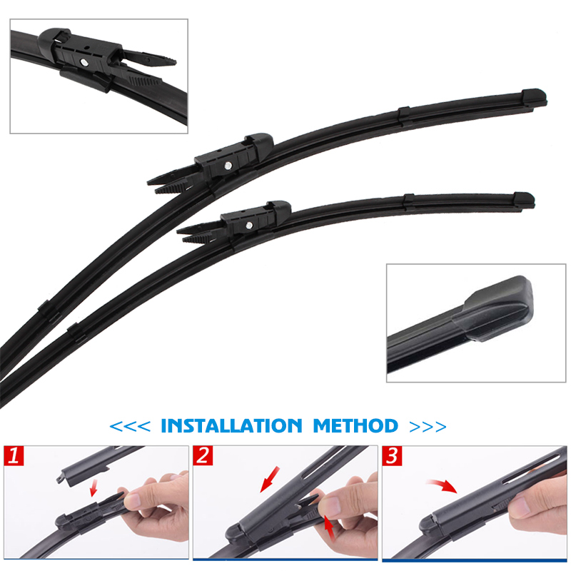 Car Wiper Blade For 2025 3 series F30 24"+19" 2012-2017 Auto Windscreen Windshield Wipers Window Wash Fit new Pinch Tab Arm