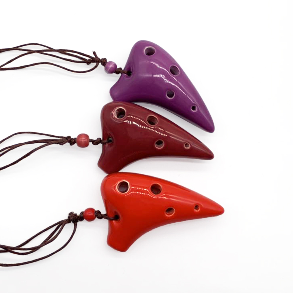 Flute 6 Hole Soprano C Ceramic Flauta Ocarina new of Time Mini Ocarina Flute Kid's Toy Musical Instruments 2025 For Music Beginner