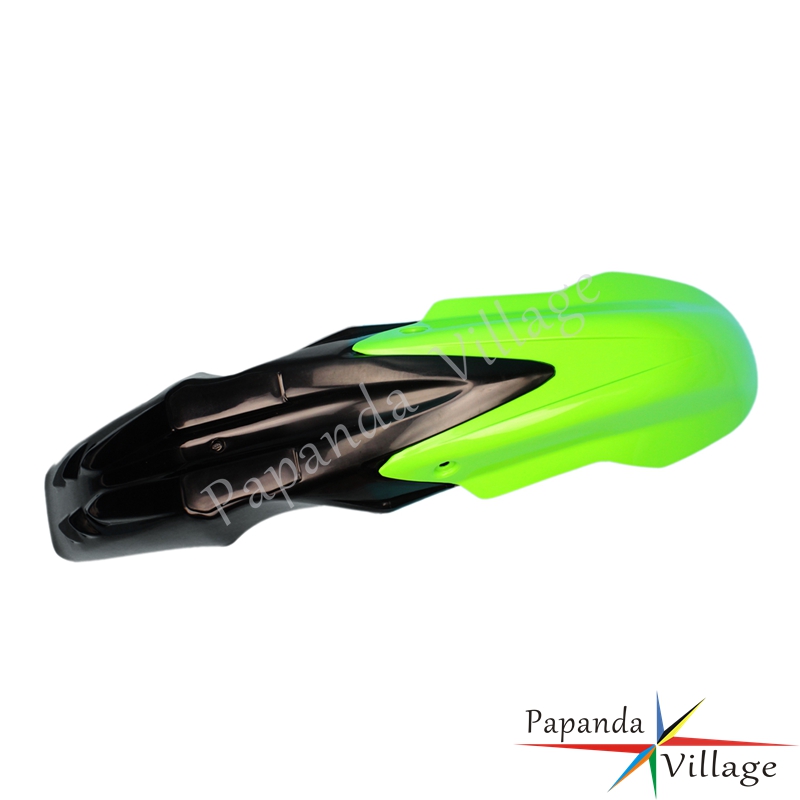 Motorbike Black Green ABS Plastic Universal Front Fender Mudguard Protector Enduro for Kawasaki KX KLX KLR 110 140 250 450