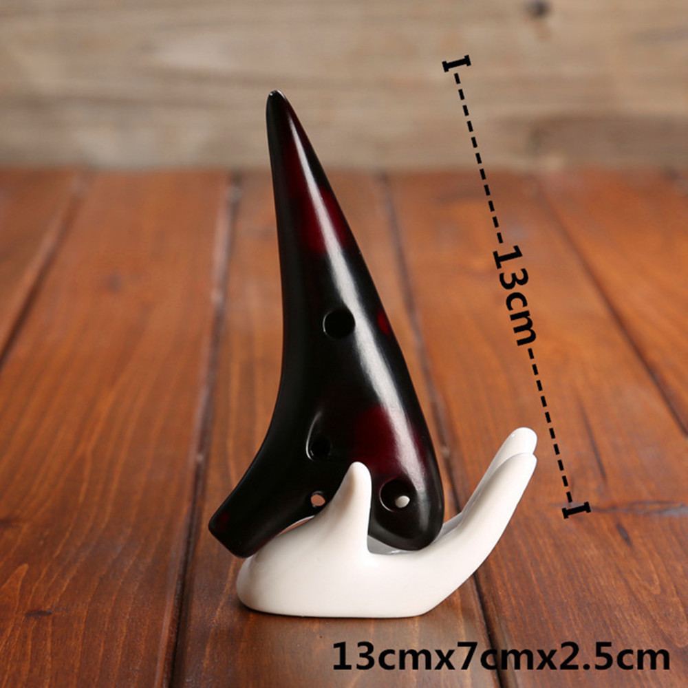 12-Hole Rice-Fired Soldering Grain Ocarina SC Tone Beginner Teaching Ocarina 12-Hole Sound Quality Ocarina with Bag