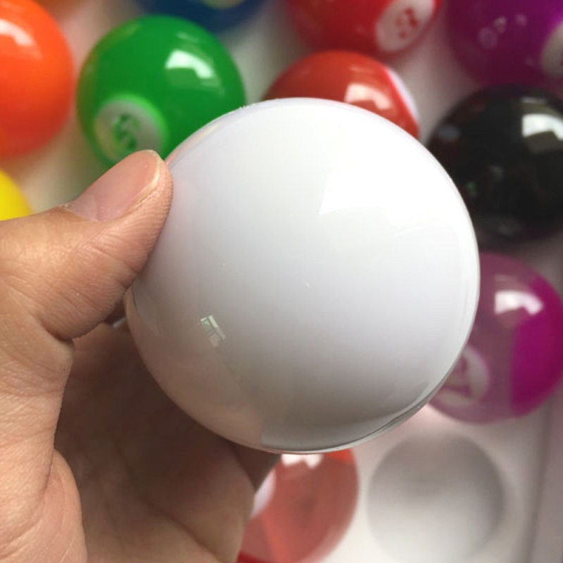 xmlivet Complete Set Transparent Colorful Billiards balls 57.25mm International Standard Pool game balls Resin for billiards