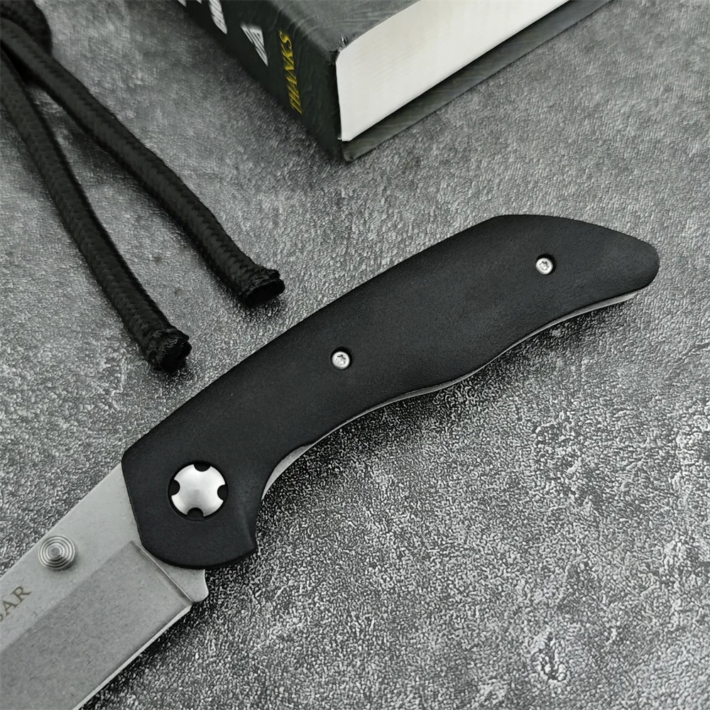 KA-BAR 7506 Jarosz Folder Pocket Folding Knife Tanto Blade Black GFN Handles Hunting Outdoor Knives Portable EDC Survival Tools BK4 3300 3655 9000 155