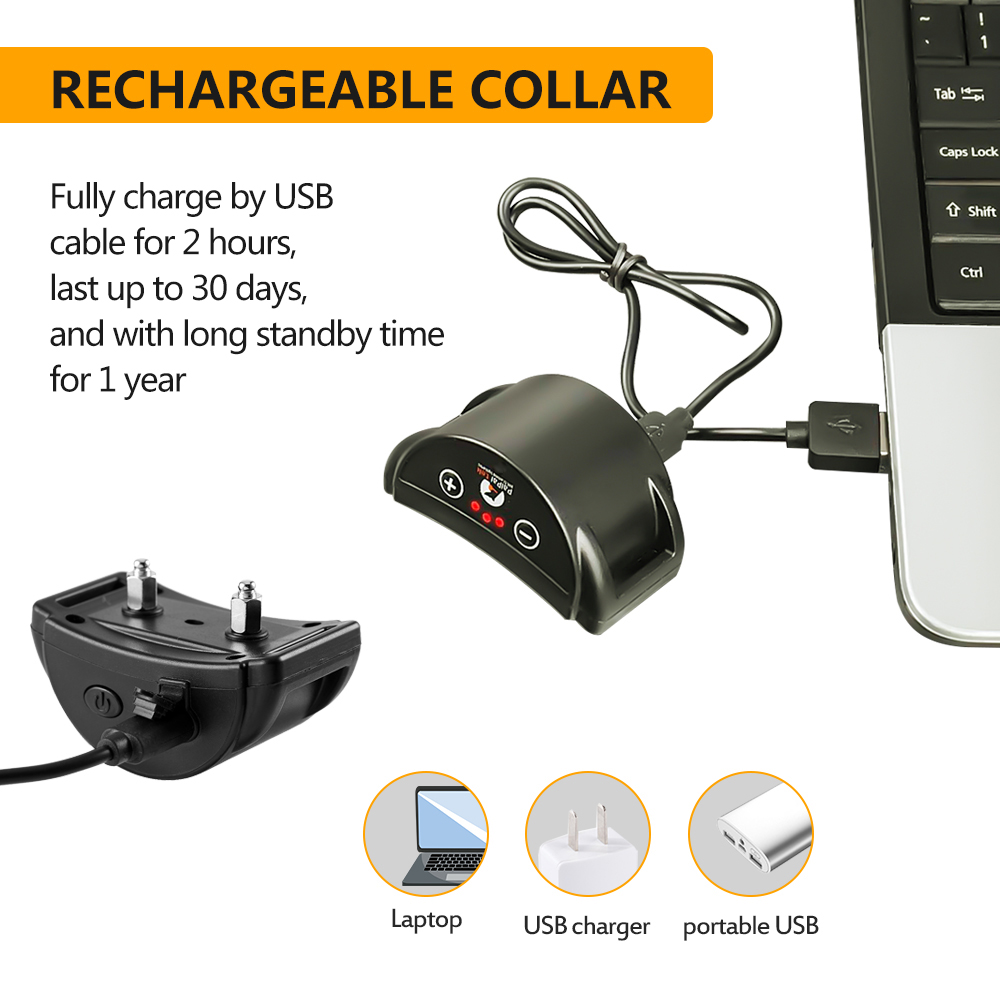 Top Seller Rechargeable Static Shock dog anti bark collar device dog shock Training collar barking control