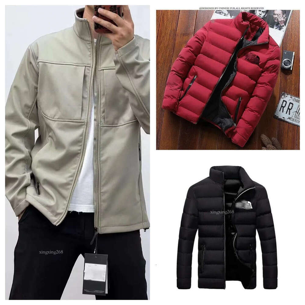 Men's Jackets Warm Down Parka Jacket High Collar Casual Street Fashion North Winter long sleeve t shirt men winter jackets fall fashion sweater