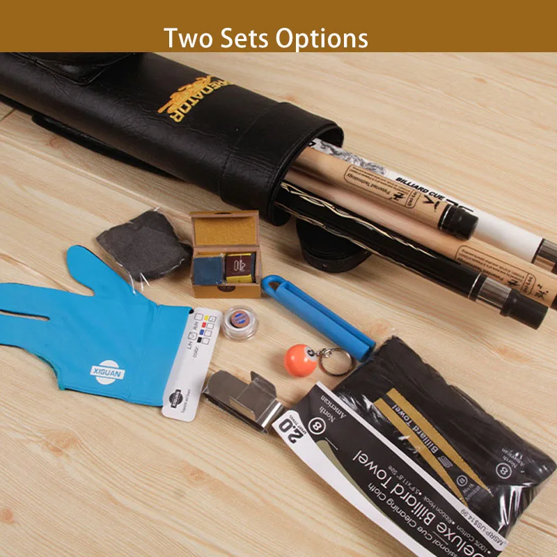 PREOAIDR Pool Cue Stick 12.75mm 11.5mm Break Cue Jump Cue Set with Billiard Accessories