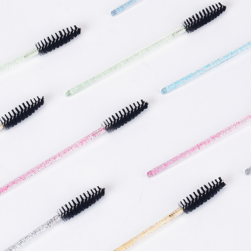 b Eyelash Blackhead Crystal Pcs Disposable Brush Mascara Stick Applicator Graft Curly Comb Beauty Makeup