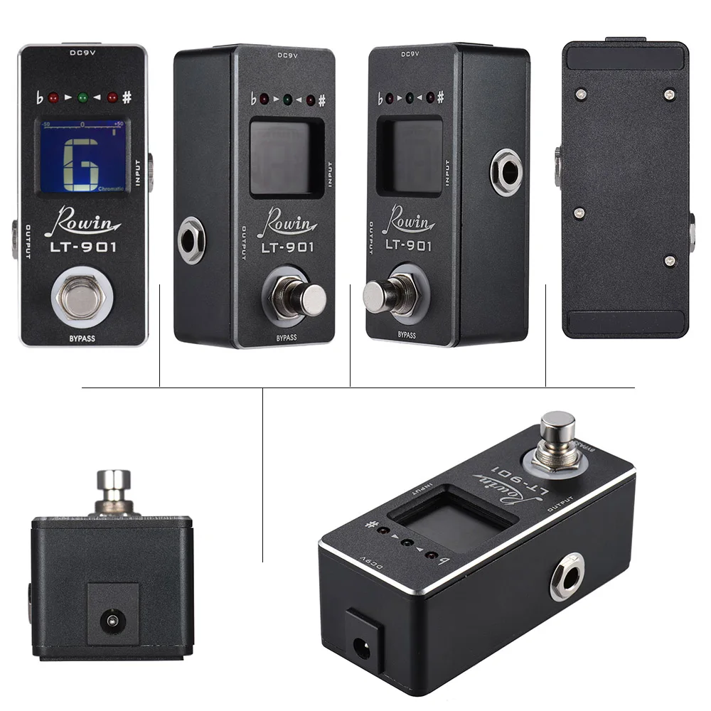 Mini Chromatic Guitar Tuner Pedal Effect LED Display True Bypass Guitar Tuner Guitar Effect Pedal for Guitar Accessories Bass