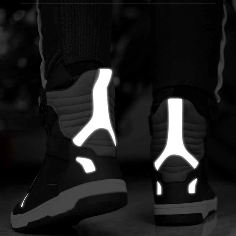 SULAITE Men Motorcycle Boots Moto Riding Boots Breathable Motorbike Biker Chopper 2025 Cruiser new Touring Ankle Shoes,B1