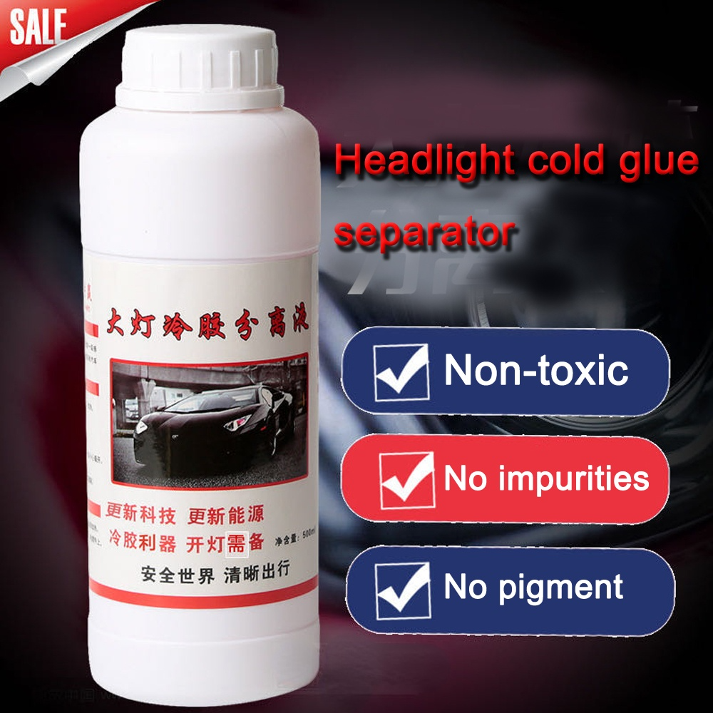 2025 500ML Automotive Headlight new Polishing Repair Scratches Glass Refurbished Headlight Repair Hydrophobic Vehicle Cold Glue Tool