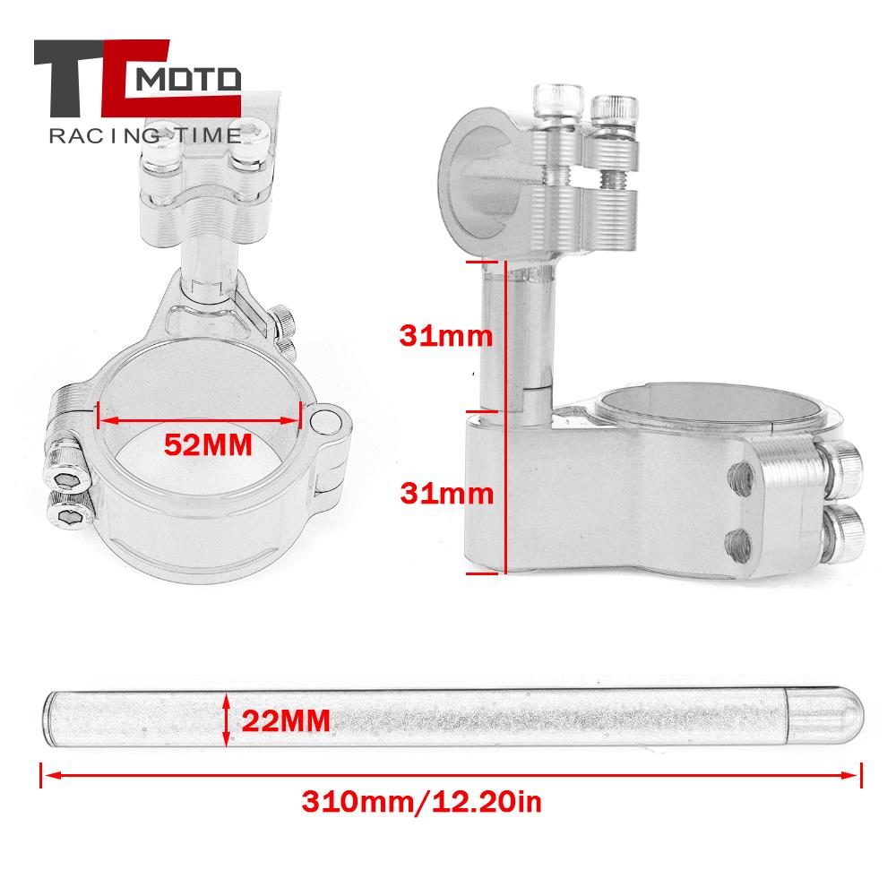 Motorcycle Handlebar Racing Adjustable CNC 37mm new 45mm 51mm 52mm 58mm Clip On Ons 2025 Fork Handlebars Handle Bar Cafe Racer