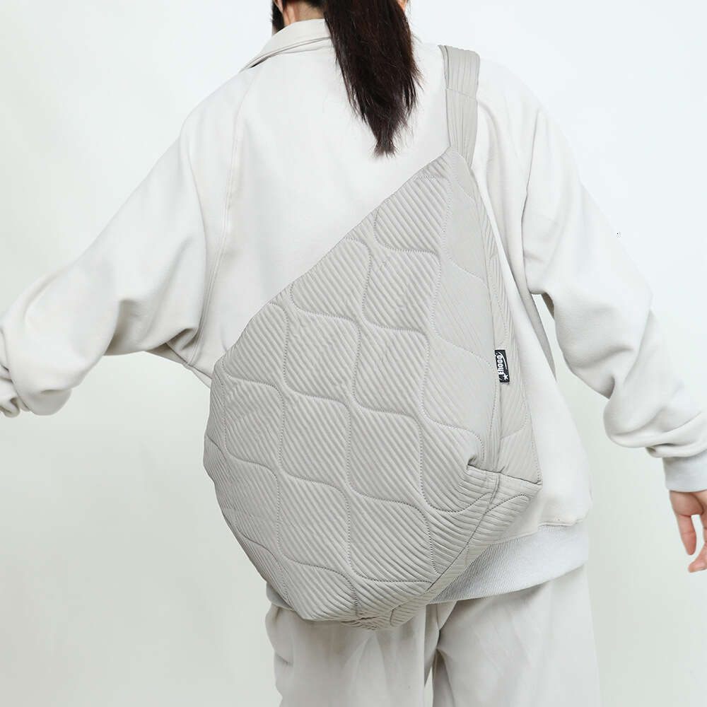 Autumn 2024 Women's New Nylon Down Filled Cotton Large Capacity Crossbody Dumpling Bag