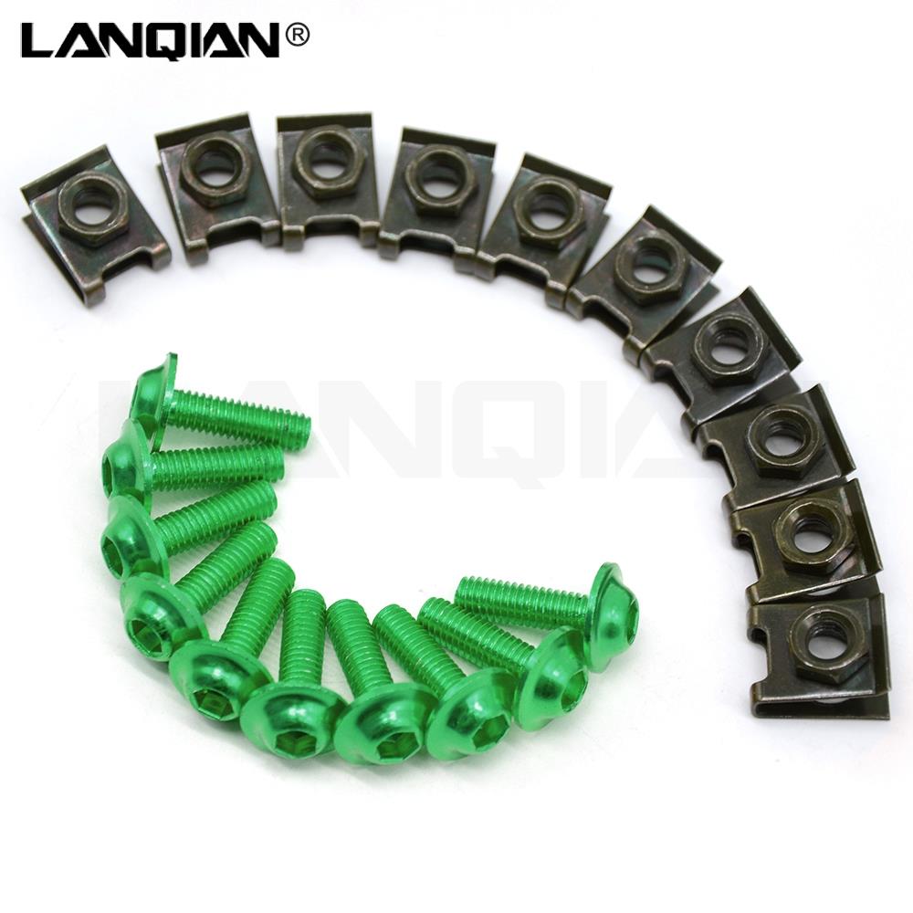 Motorcycle Fairing Screws Fastener Clips Body Spring Nut Bolts Kit For Honda CB650F CBF1000 VF750S SABRE VFR750 VFR800 F VF1000