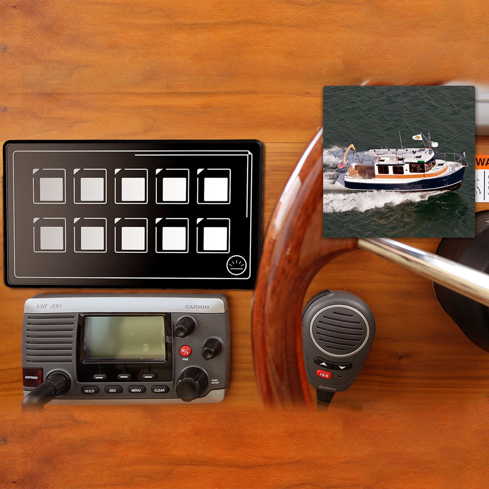 Switch Panel 12V Universal 10P Membrane Smart Bluetooth APP Control IP67 Waterproof LED Light Display for Car Boat