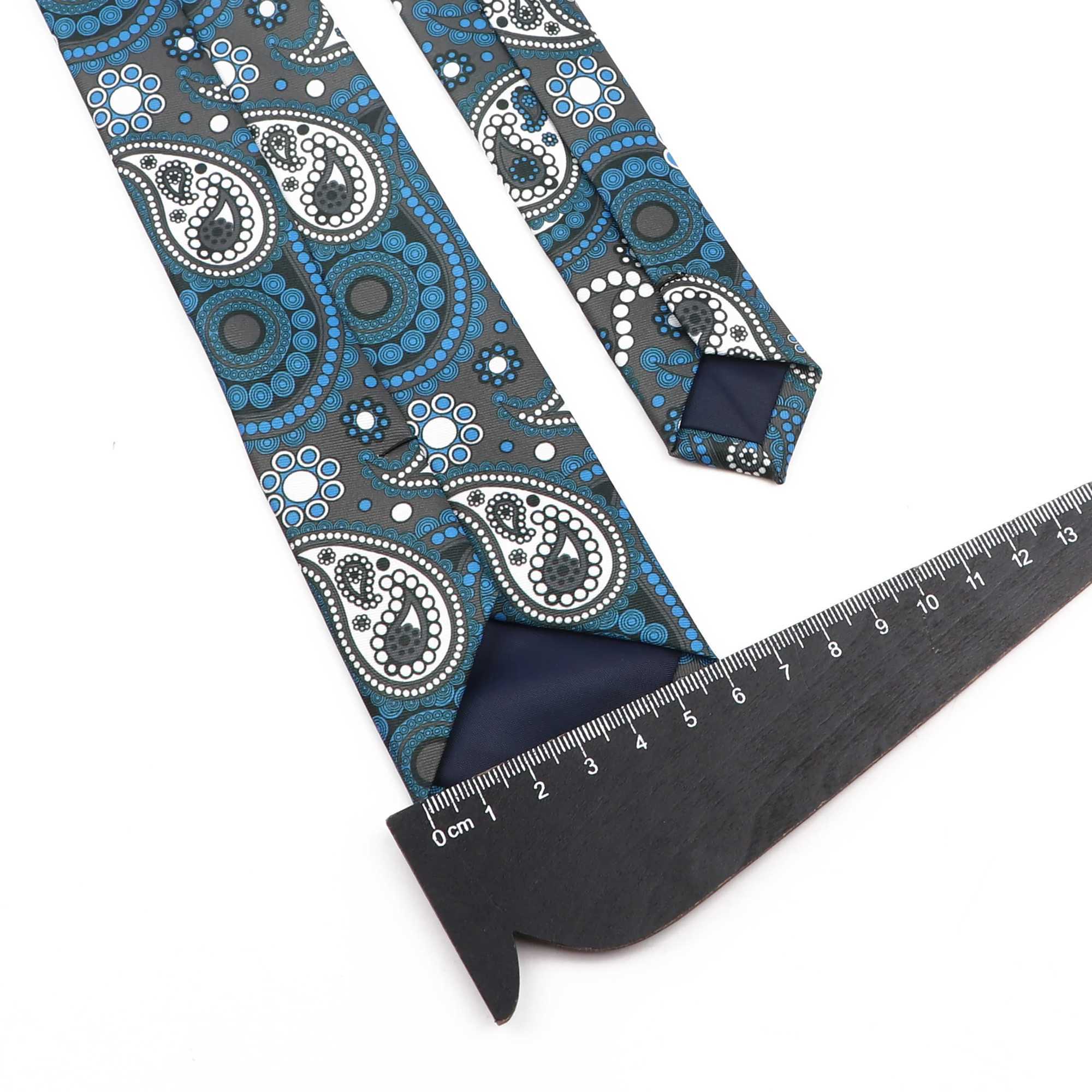 Jacquard Floral Paisley Men Tie 6cm Slim Skinney New Style Neckties Wedding Formal Cravat Gentleman Wedding Party Gift For ManX241109