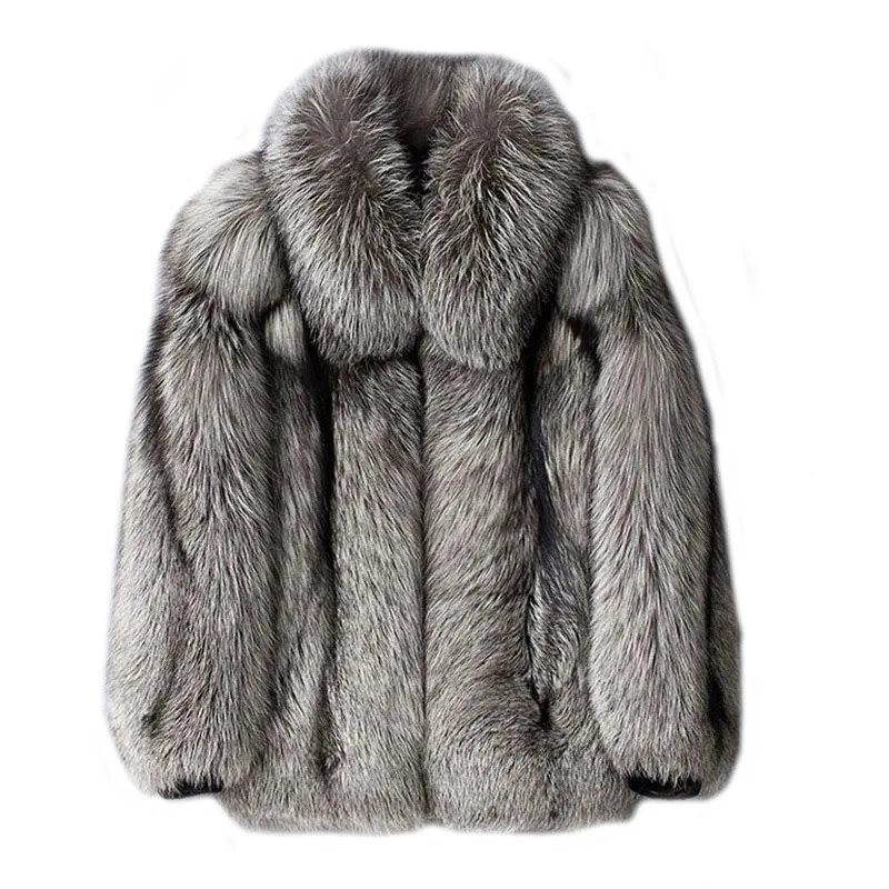 fashionable mens clothing Winter Fox Fur Mens Fur Coat 241108