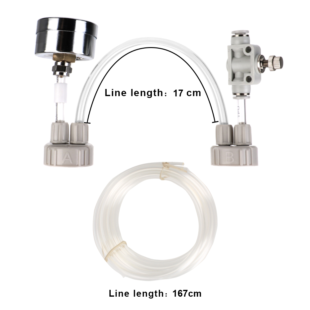 With Pressure Air Flow Device For Fish Tank Water Grass Aquarium Supplies CO2 Generator System Kit DIY CO2 Valve Diffuser