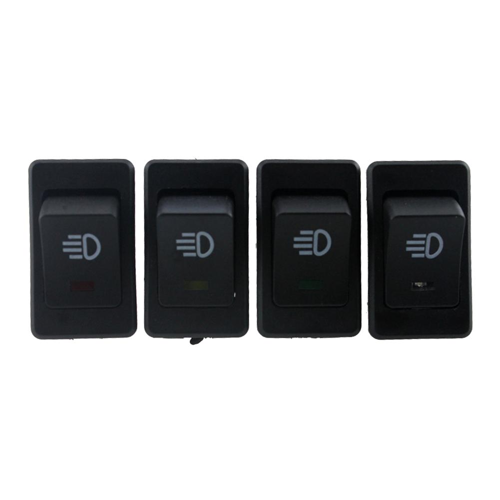 12V 35A 4 Pin Fog Light/Daytime Running Light/Head Light Switch Rocker Switch with LED Indicators for Car Truck Marine Dashboard