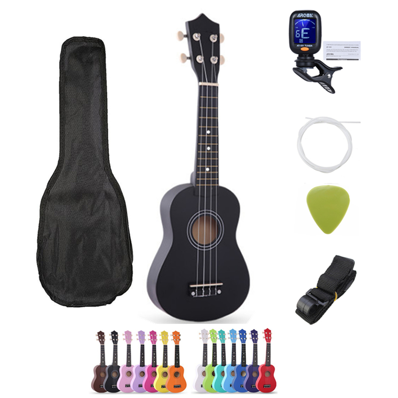 SevenAngel Ukulele 21 inch Children Ukelele Soprano 4 Strings Hawaiian Spruce Basswood Guitar Uke Kids Gift Music Instrument