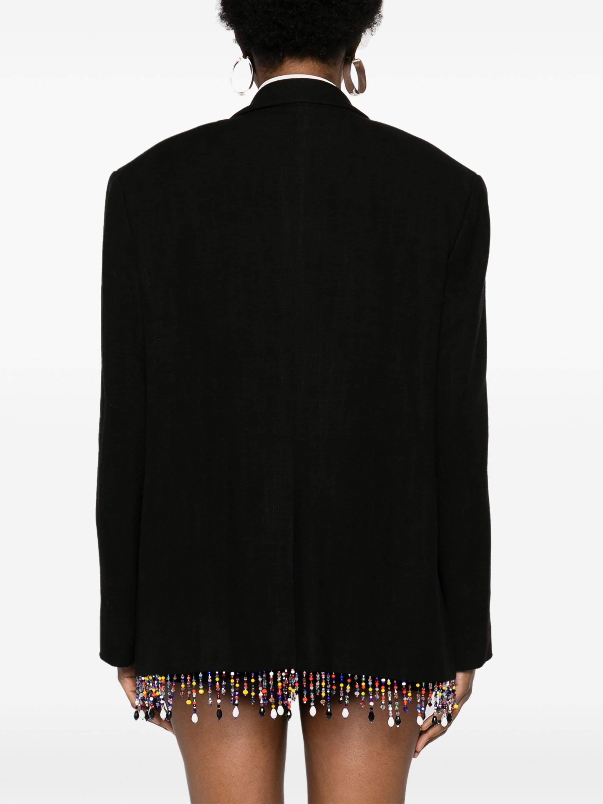 Colorful Beads Women Blazer Dress Fashion Beading Coat Formal Prom Custom Made Outfit Jacket One Piece