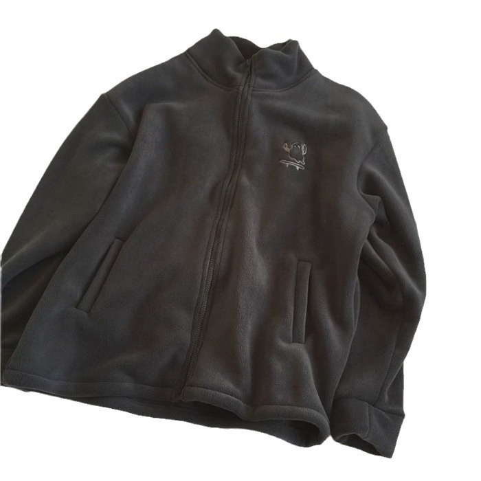 Designer's Milk Whistling Coat Women's Autumn and Winter Collection Lamb Wool with Hoodie Particle Fleece 2024 New Style