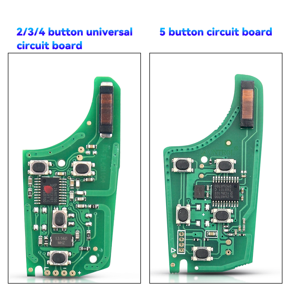 KEYYOU 2/3/4/5 Buttons 2025 new Car Remote Key DIY for OPEL/VAUXHALL Astra J Corsa E Insignia Zafira C 2009-2016 315 / 433MHz ID46 Chip