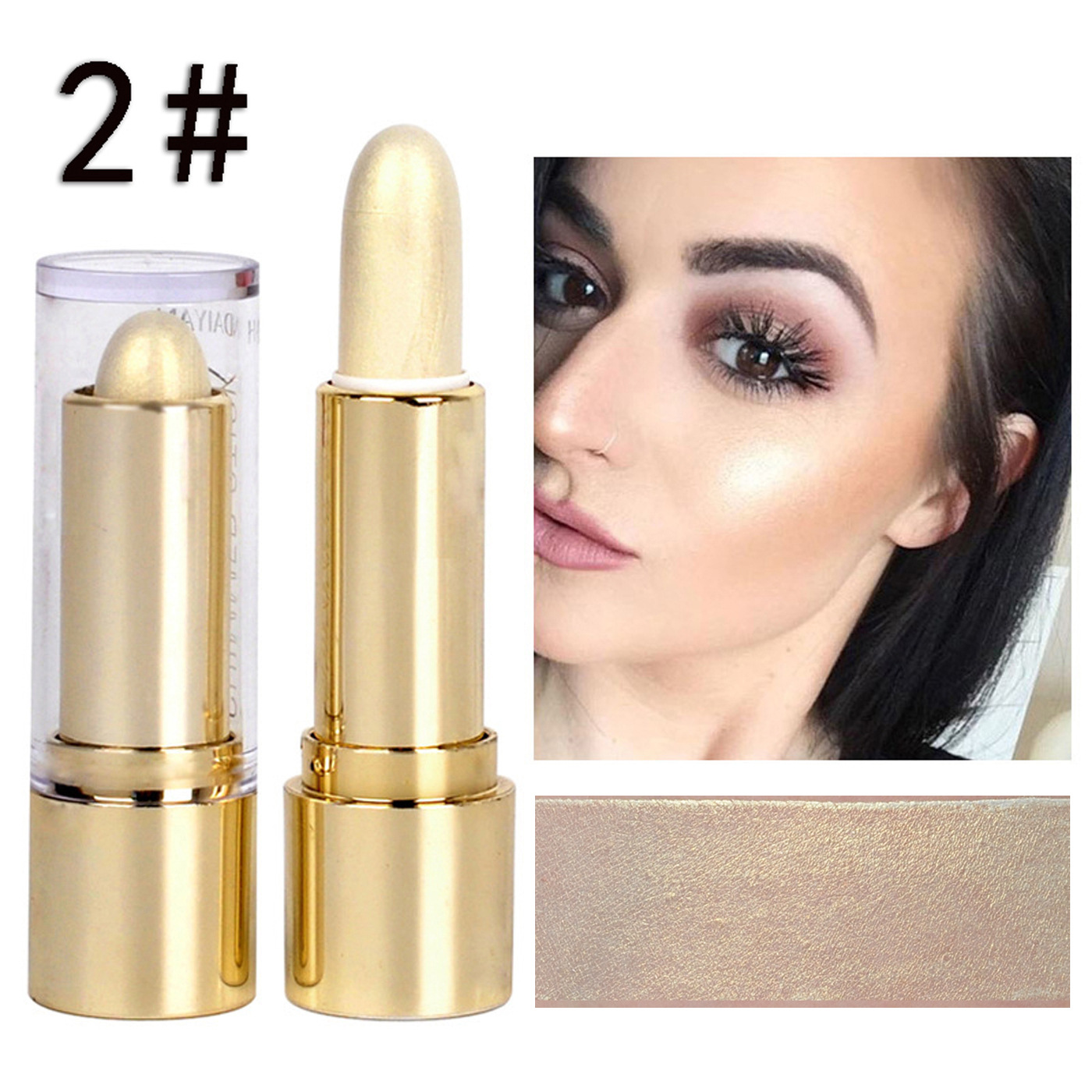 f e D Contour Embellish HANDAIYAN Highlight Highlighter Pencil Brighten Skin Face Makeup Bronzers er