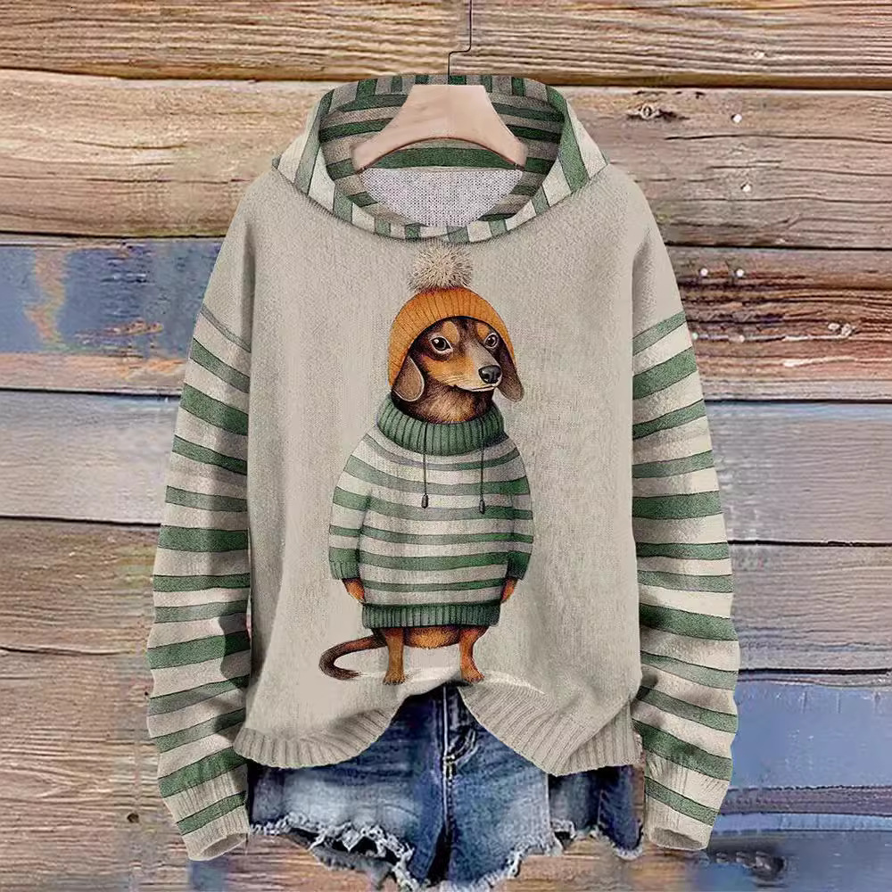 Designer 24 Women's 3D Digital Animal Series Printed Hoodie Hot Selling