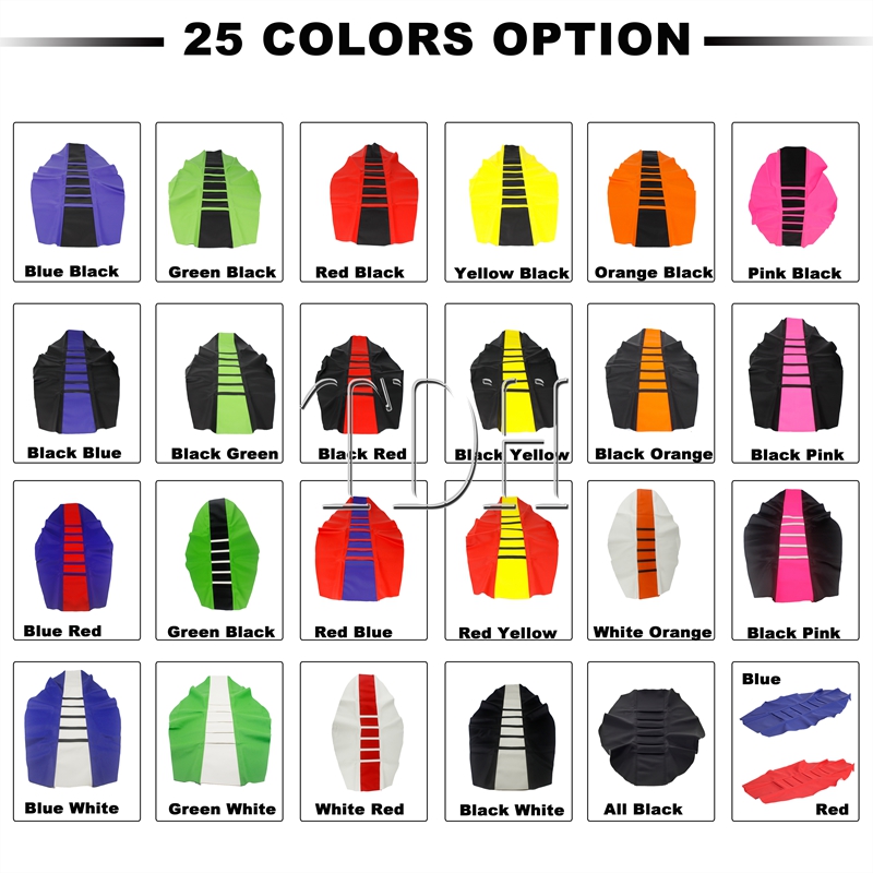 Motocross Universal Ribbed Gripper Seat Cover for Honda XR650 CRF 250R 450R Yamaha Suzuki Gas Gas DRM RMZ WR YZ TTR 250 450 125