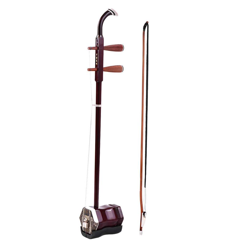 erhu Solidwood Erhu Chinese 2-string Violin Fiddle Stringed Musical Instrument Dark Coffee erhu chinese instrument cordes erhu