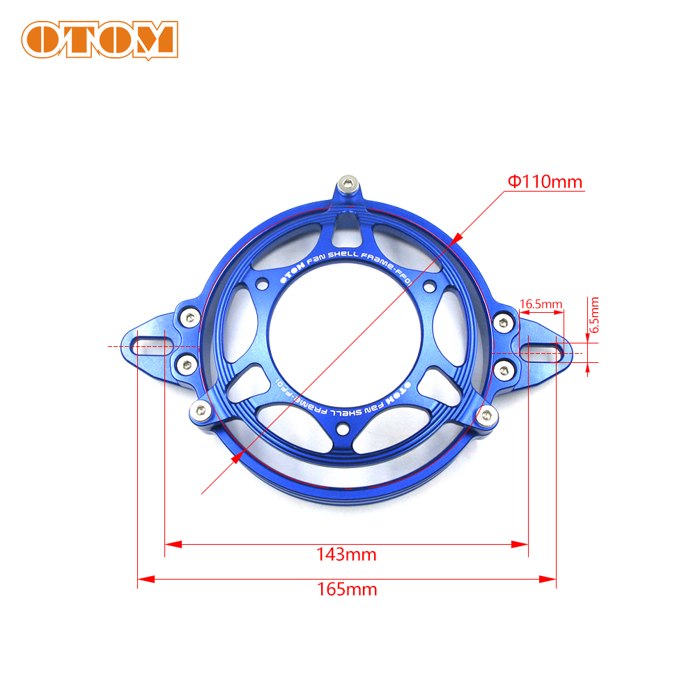 OTOM 200cc 250cc 300cc Motorcycle Cooling Fan 120mm Dirt Pit Bike Motocross ATV Quad Oil Cooler Water Radiator Electric 12V