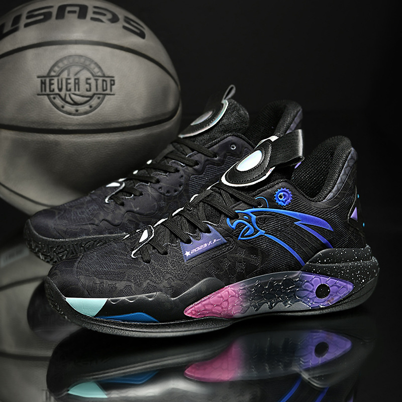 2024 New Summer Basketball Shoes Men's Shoes Breathable Mesh Surface Trend Sneakers Soled Non-slip Sneakers Outdoor Free shipping