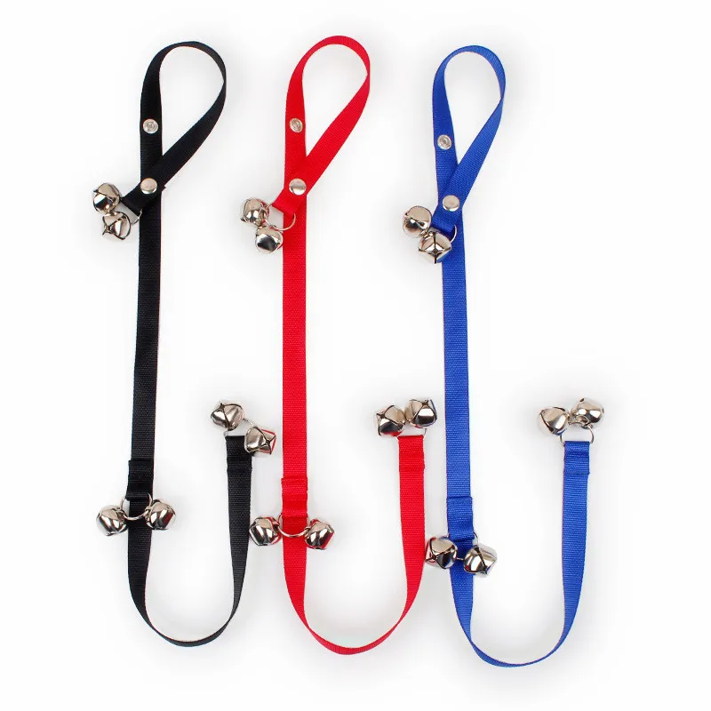 New Pet Dog Training Doorbell Leash Length Adjustable Indoor Training Alarm Door Bell Rope For Dogs Cats Equipment For Dogs
