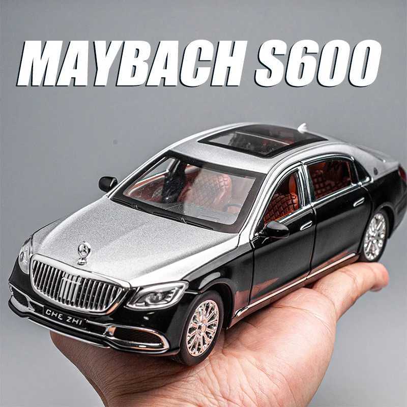 1 24 Mercedes Benz Maybach GLS600 Alloy Model Cars Diecast Toy Car Simulation Sound Light Vehicle Toys Model Gifts For KidsXJ241109
