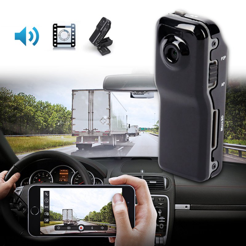 2024 HD Mini DV Camera Body Camcorder Mount Portable Video Record Nanny Security Cam Small Sports Car DVR Webcam For Home Office